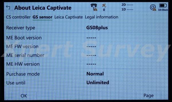 Leica CS20 Captivate V4.10 Field Controller Data Collector w/ GS Robotic Support