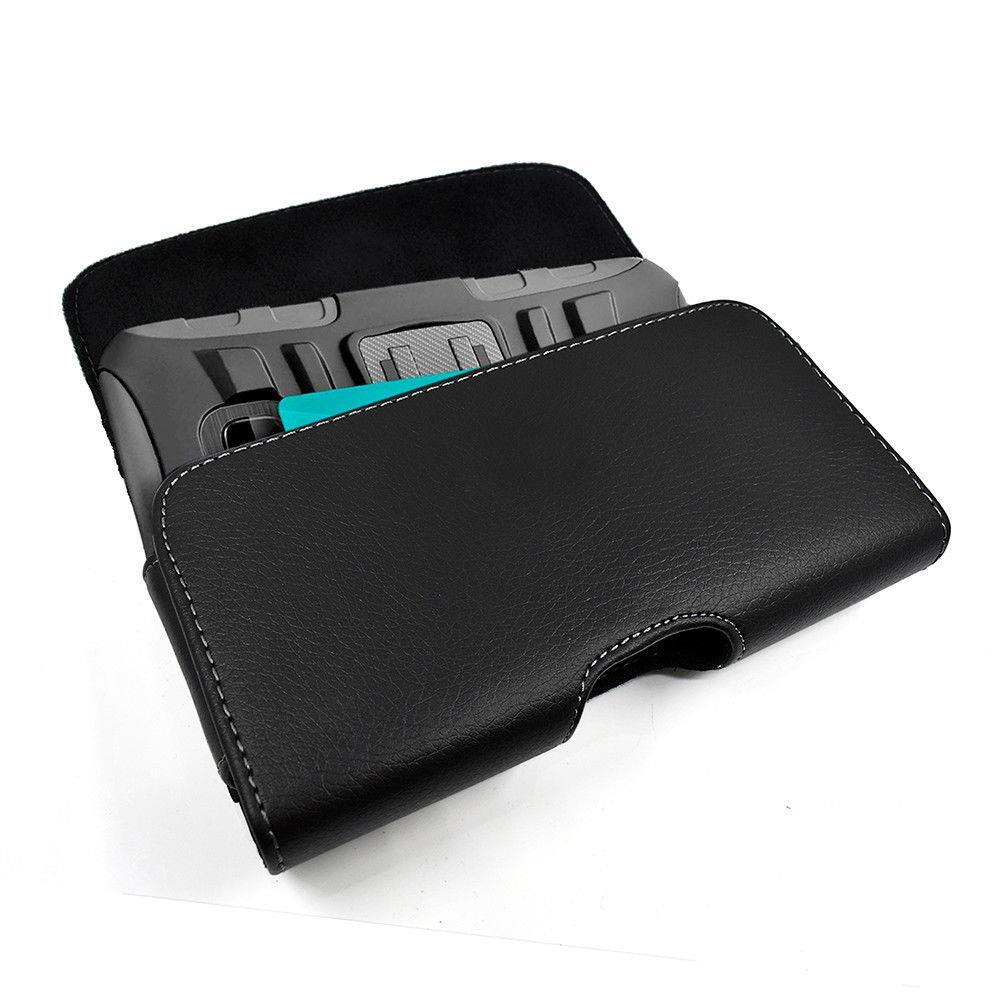 BLACK Belt Clip LOOP Horizontal Leather Pouch Case For IPhone 14 PRO MAX 14 PLUS