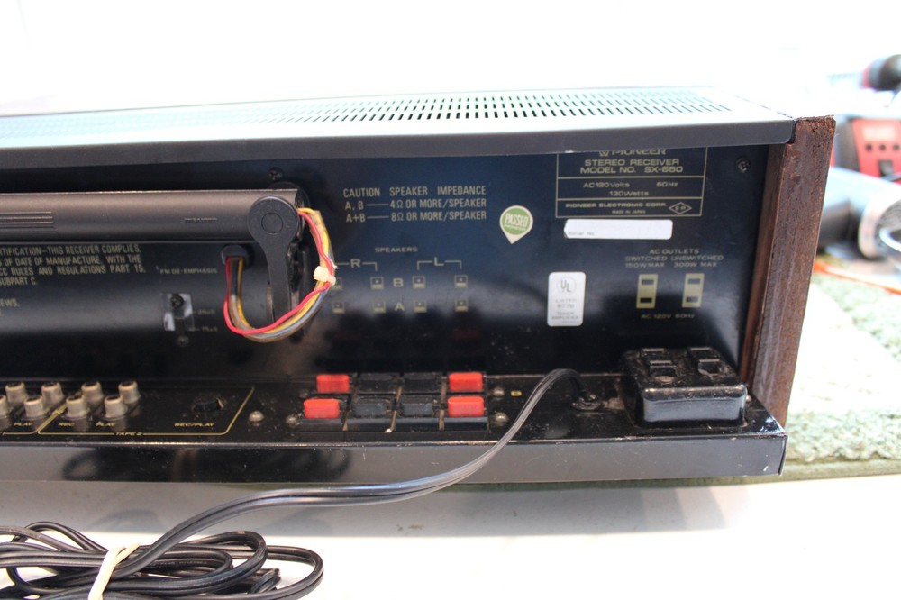Pioneer SX-650 Receiver Tested works Great