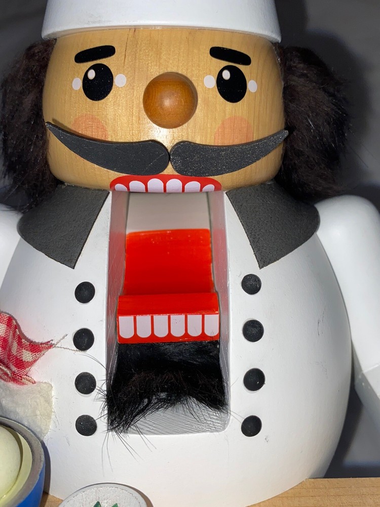 Incomplete Richard Glasser Nutcracker Chef Cook ￼ Missing Turkey Erzgebirge 14”