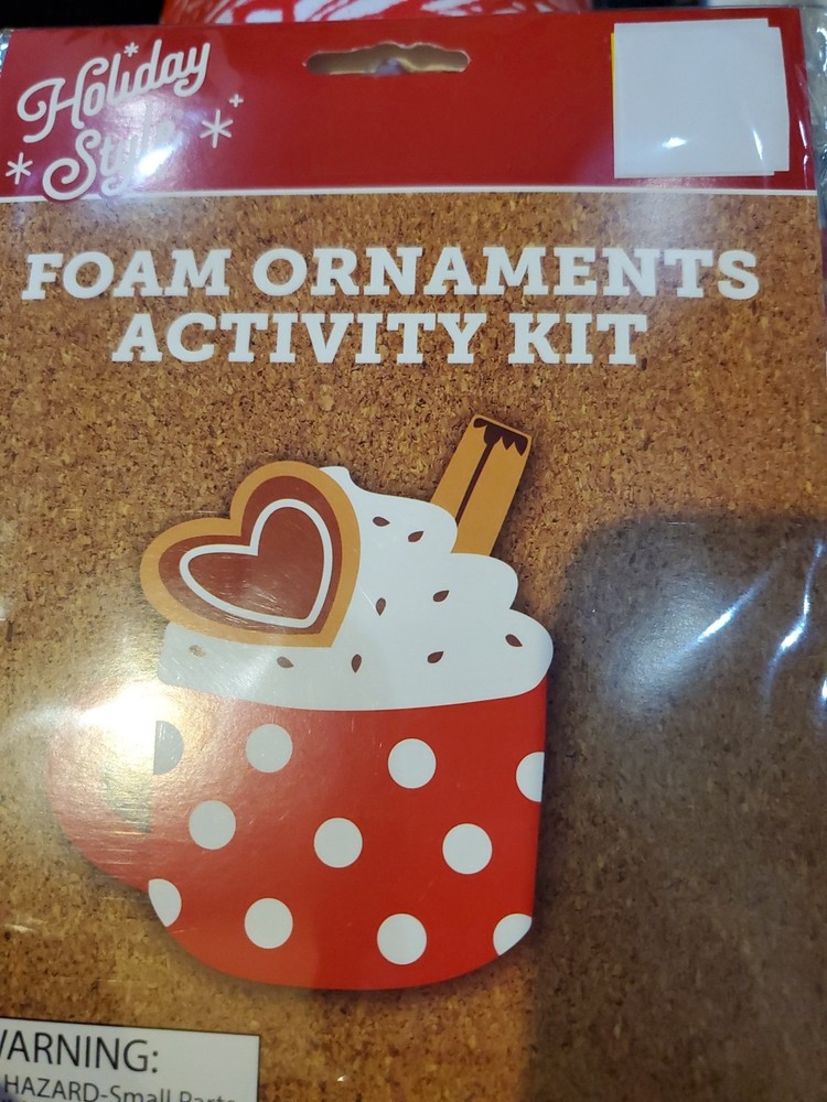 Holiday Style Foam Ornaments Activity Kit Set