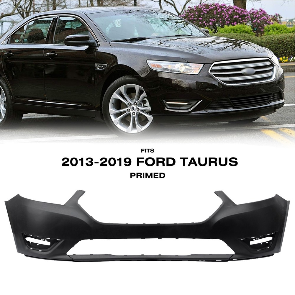 For 2013-2019 Ford Taurus New Front Bumper Cover Primed Plastic FO1000666