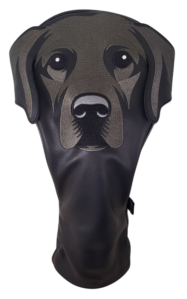 Black Labrador Embroidered Classic Driver Headcover by ReadyGOLF