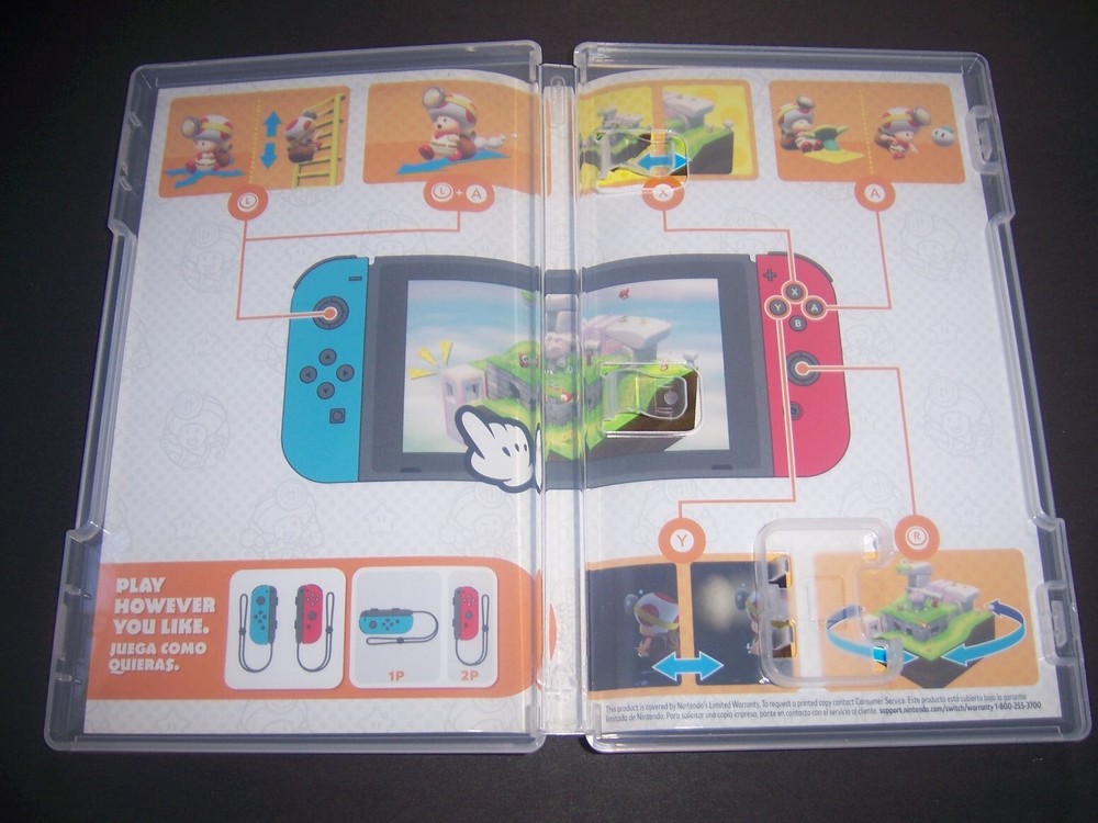 Authentic Case ONLY Replacement Nintendo Switch Captain Toad Treasure Tracker