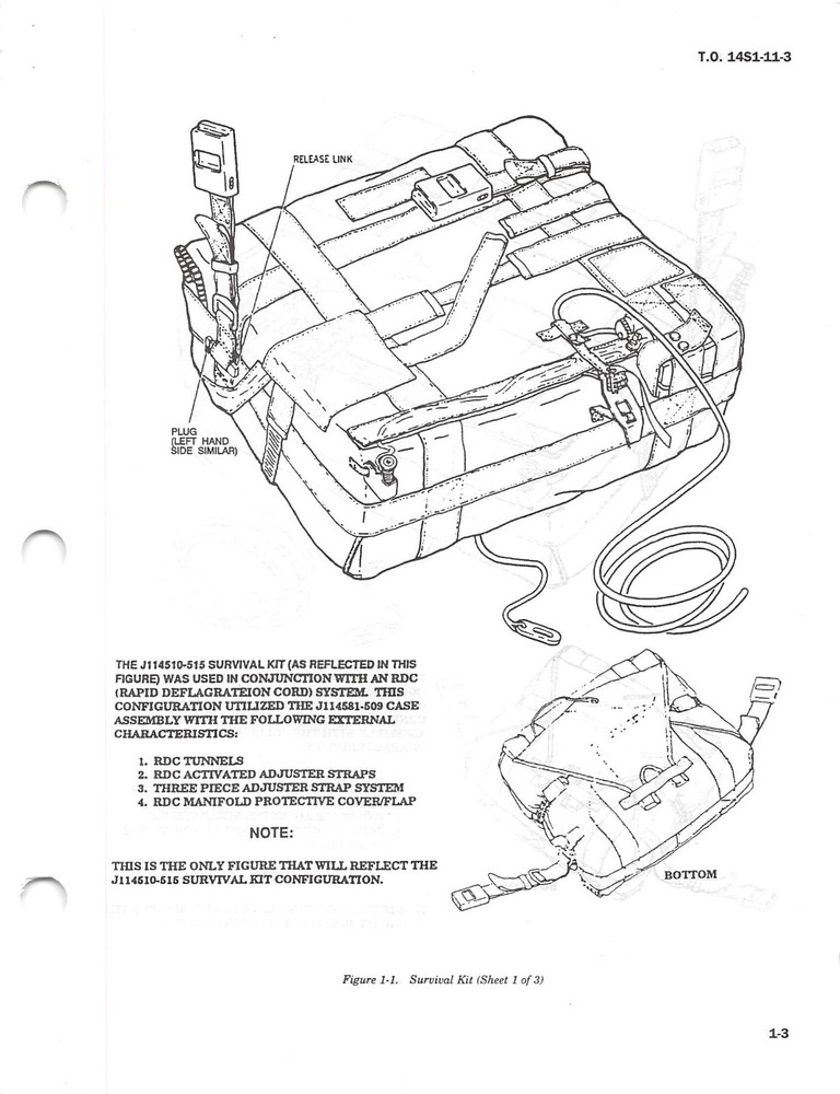 ACES II Ejection Seat Survival Kits W/Parts Breakdown Flight Manual - CD