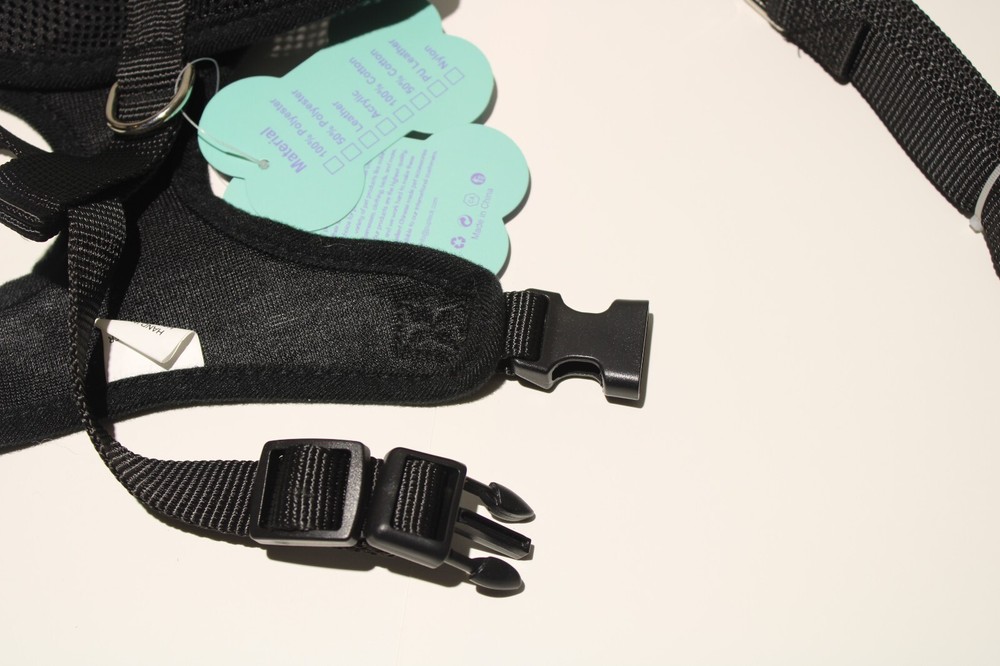 PUPTECK Dog Harness MEDIUM 5' Leash Mesh Breathable Lightweight Padded No Pull
