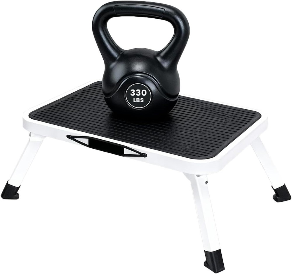Gianna Foldable Step Stool with Non-Slip Platform & Rubber Feet
