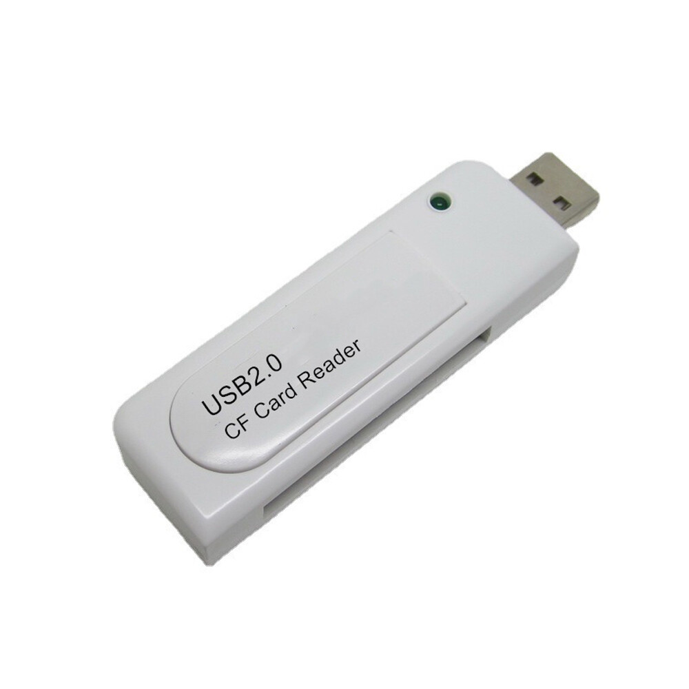 2X New Speed USB 2.0 Compact Flash CF Memory Card Reader White US