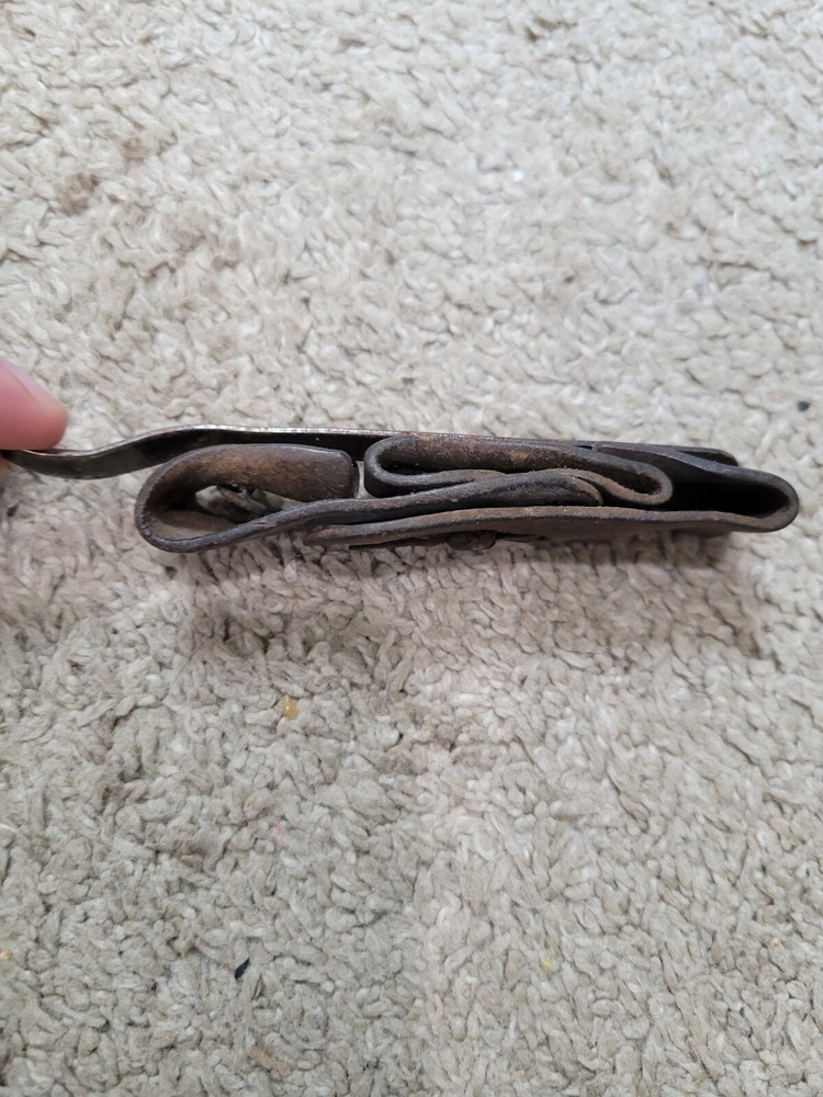 Vintage Collectible Corn Husking Tool with Leather Strap