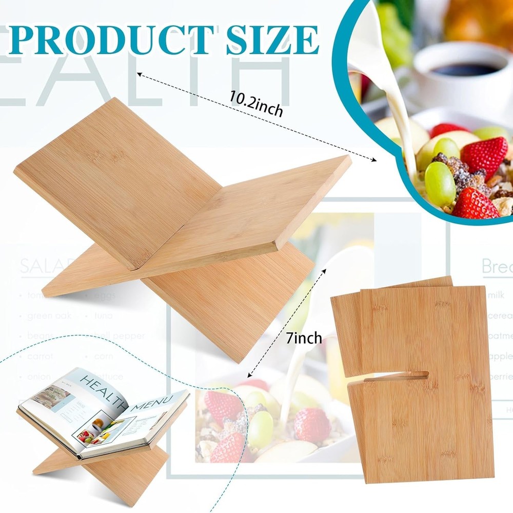 Open Display Stand, Solid Wood Book Holder Large Book Display Holder, Open