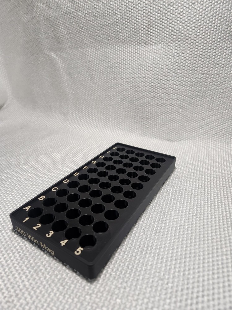 .300 Winchester Magnum 50rd Reloading tray, Stackable, Different color options