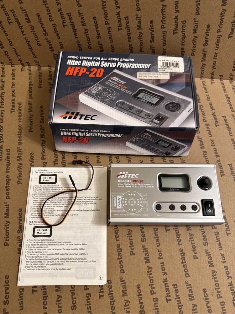 Untested Hitec Digital Servo Programmer HFP-20 in Original Box (Please Read)