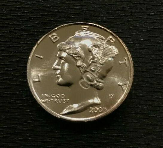 2005 Liberty  Silver Dime Gallery Mint Museum
