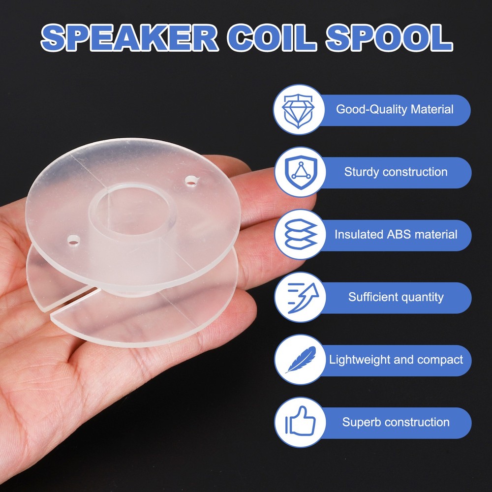 10pcs Speaker Crossover Bobbin Spools Coil, 56x23mm ABS Empty Spools
