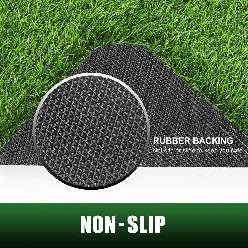 TREETONE Artificial Grass Door Mat, Thick 2' x 2'11" (Rectangular), Green