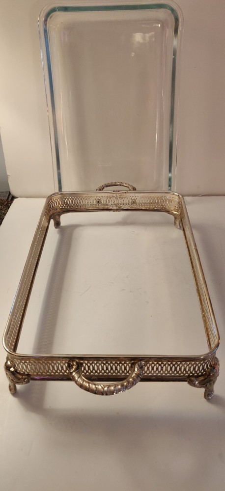 Silver Plated Casserole Server 14 1/2 X 9 1/2