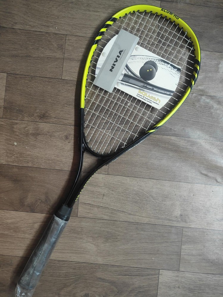 Nivia attack Ti Squash Racquet, Junior-Lime/Black