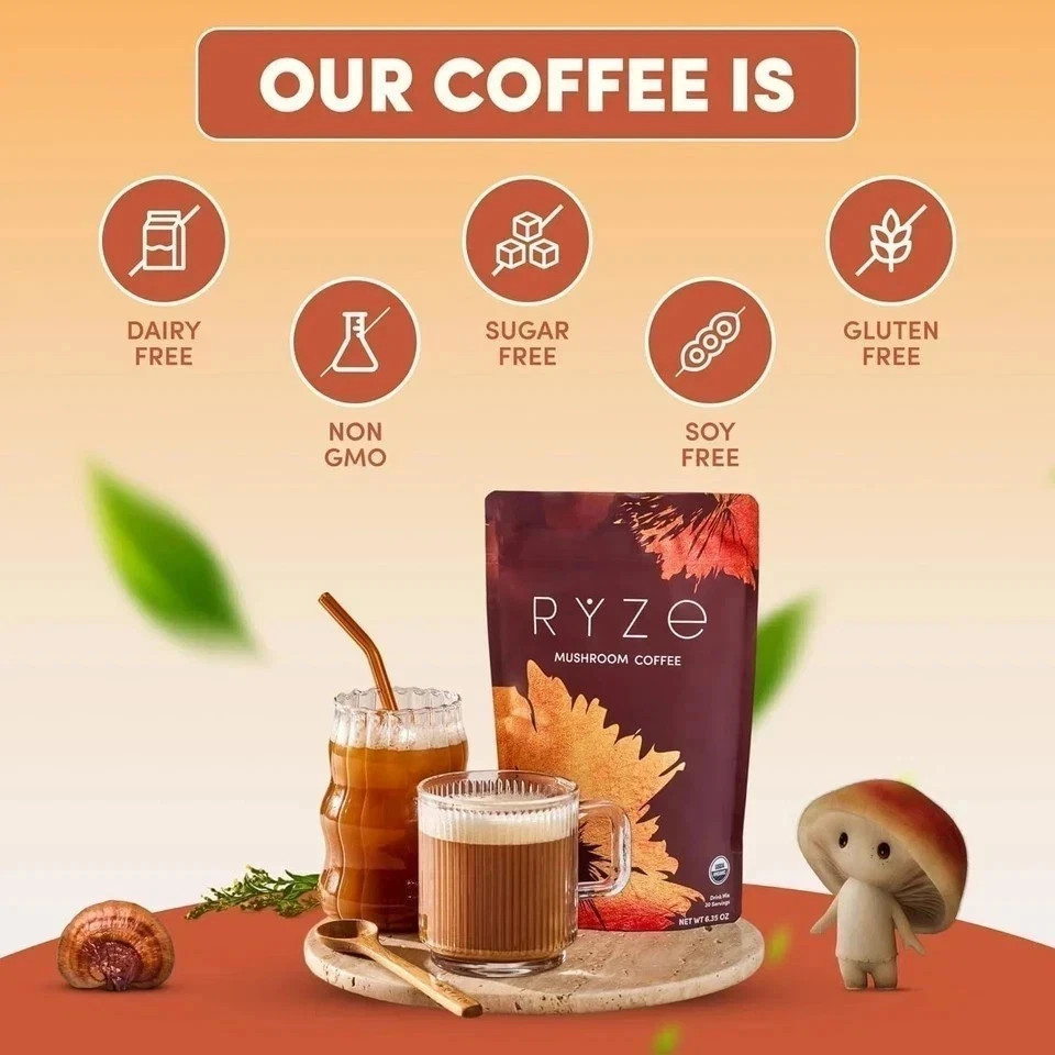 2 PACK Mushroom Coffee 100% Authentic FREE SHIPPING