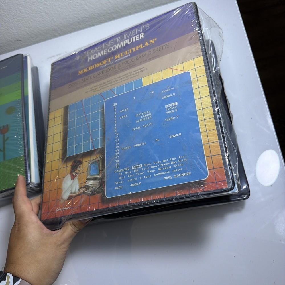 Texas Instruments Home Computer TI Logo II Solid State W/ Microsoft Multiplan