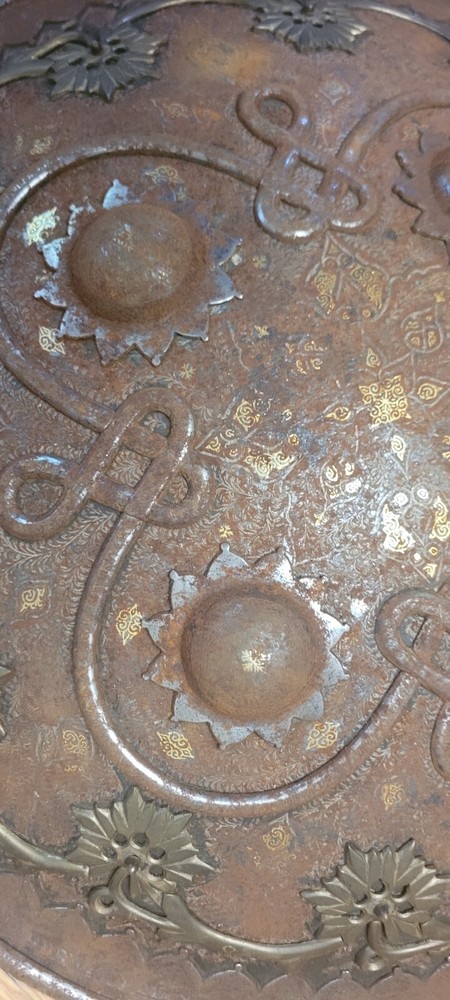 Old Talwar Sword And Two Dhal Shields