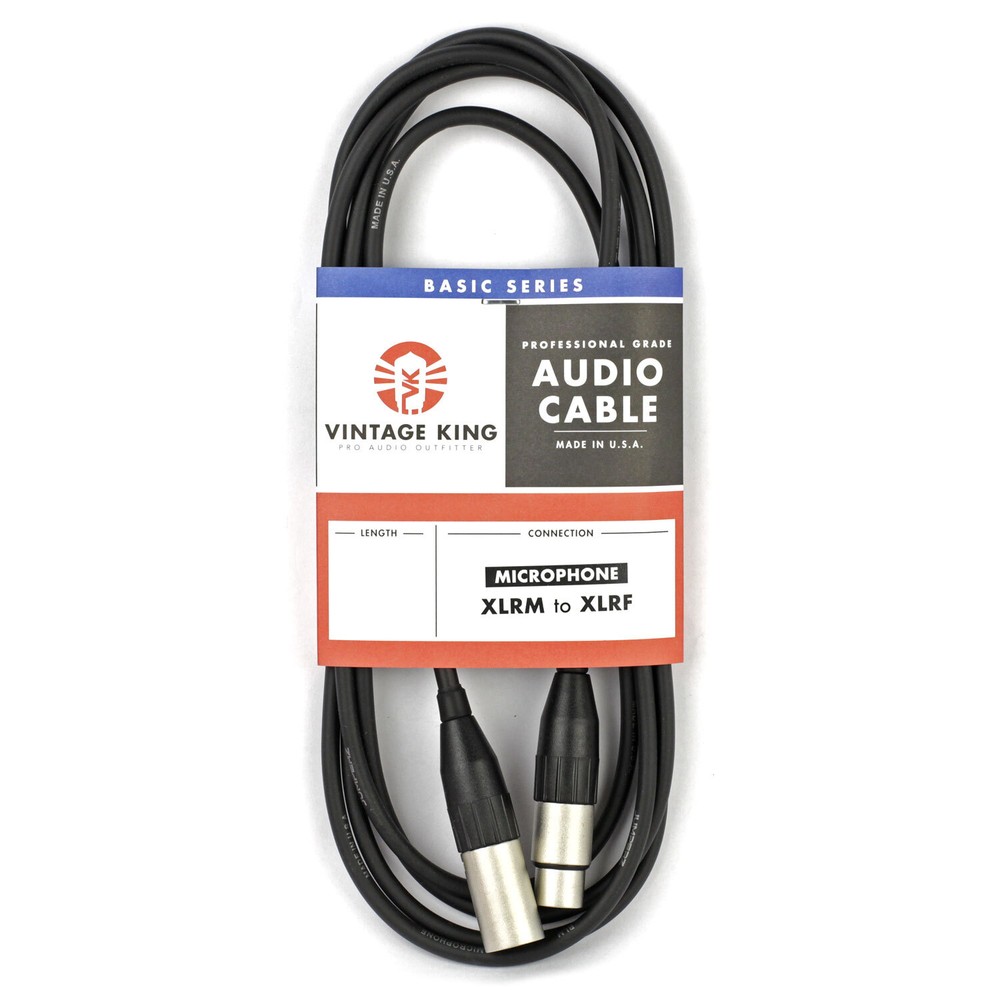 Vintage King Basic Series Microphone Cable - 50'
