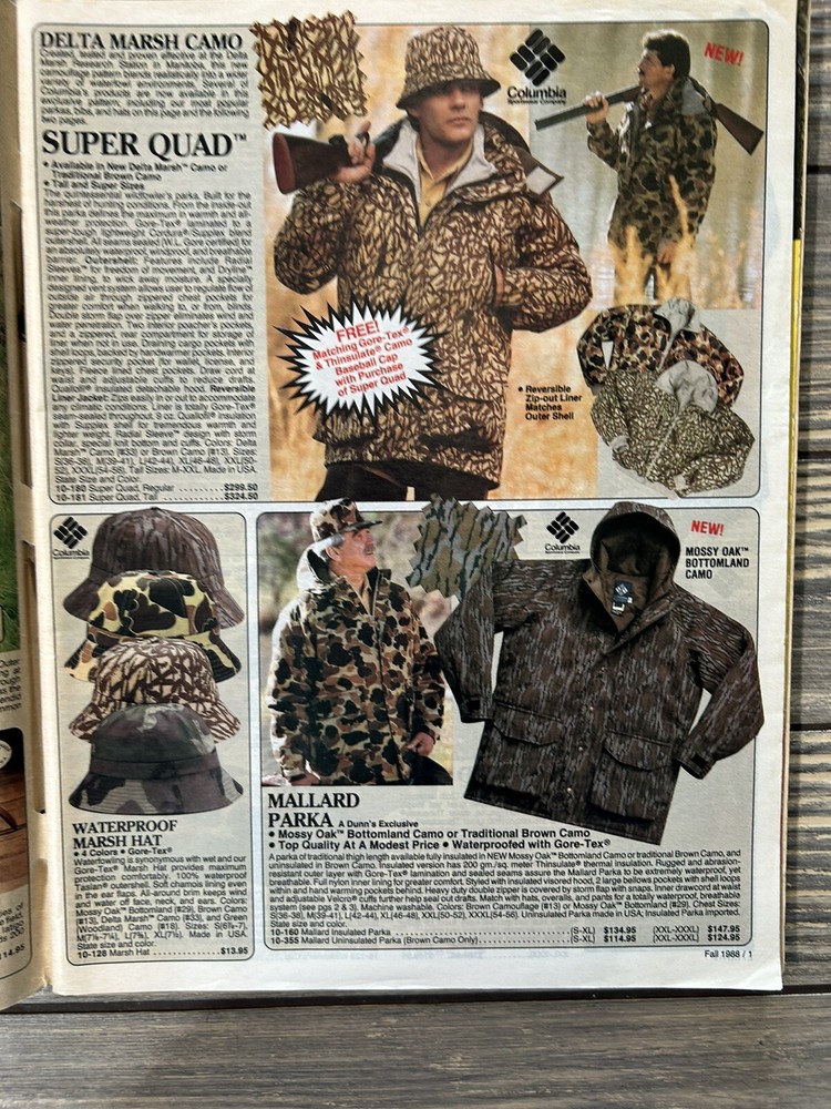 Vintage Fall 1988 Dunns The Broadbill Catalog