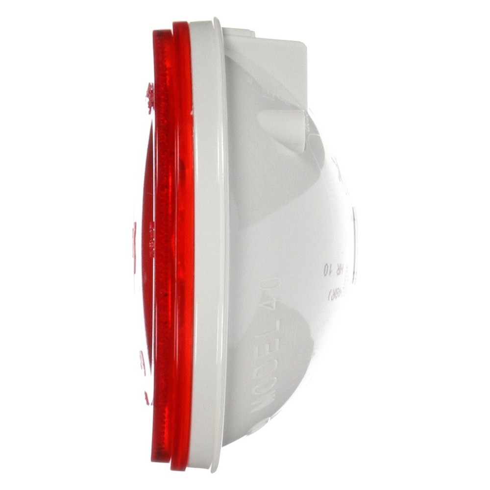 Super 40 4" Reflectorized Sealed Red Round Grommet Mount Combination Tail Light