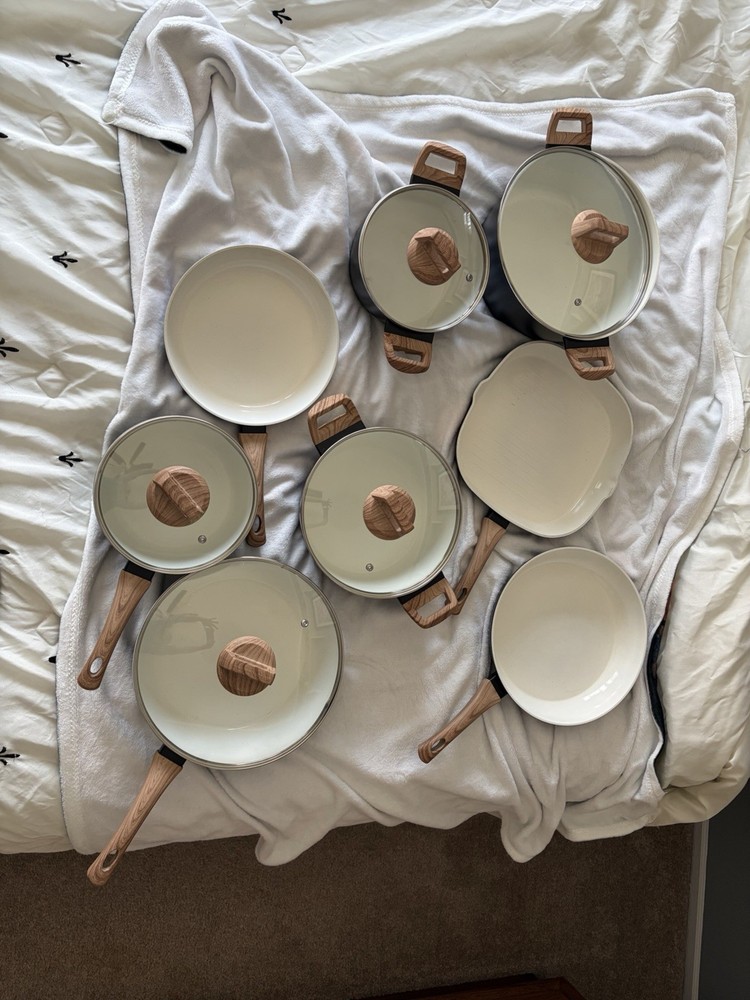 Bazova Ceramic Cookware Set 14 Pieces