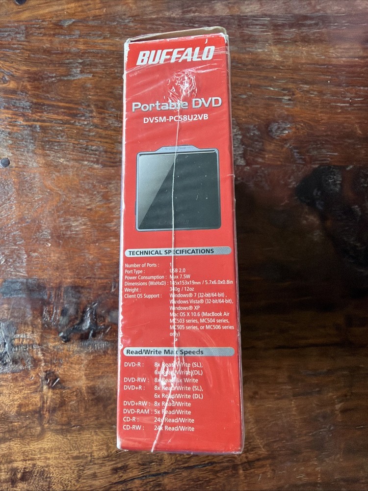 Buffalo Portable DVD Recorder DVSM-PC58U2VB
