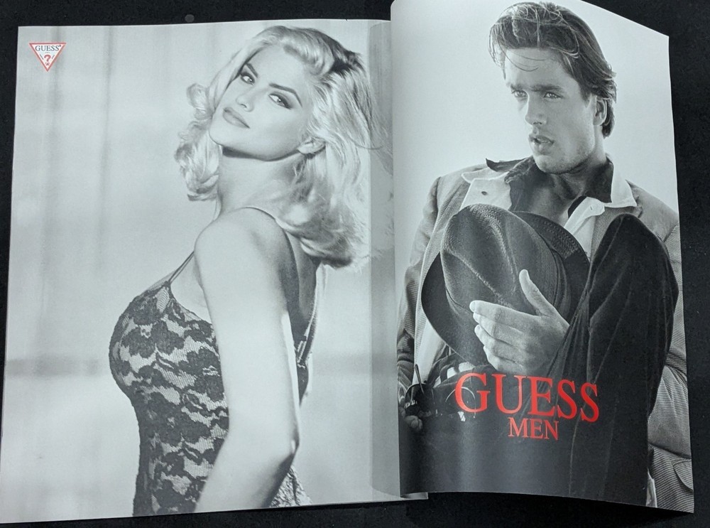 Anna Nicole Smith GUESS Beverly Hills 20-Page Spread Large Format 1992 Ad Insert
