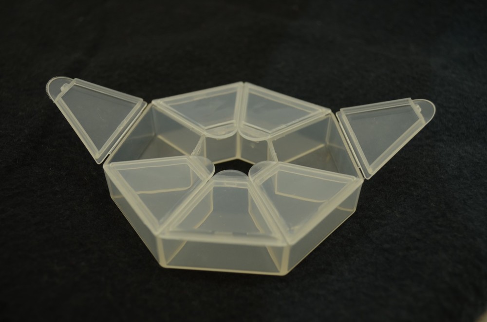 Plastic Storage Multipurpose Container 7 compartments crafts seed beads