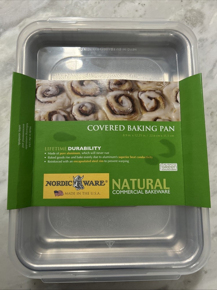 Nordic Ware Naturals® 9" x 13" Rectangular Cake Pan with Storage Lid