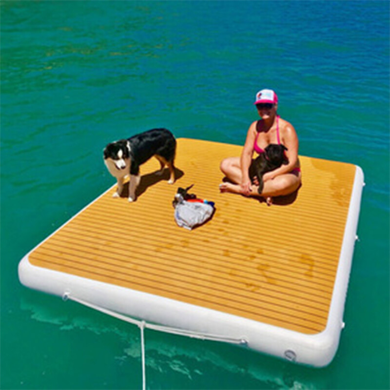Inflatable Floating Dock Inflatable Floating Mat Water Platform for Lake Pool