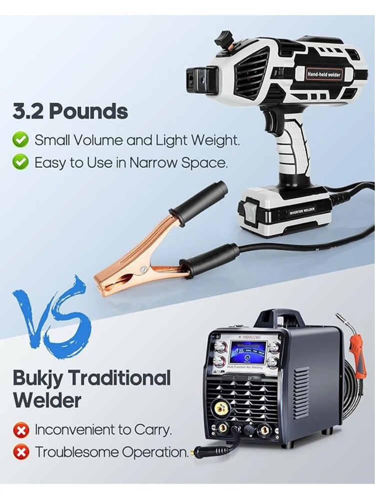 Handheld Welder Machine 110V Portable ARC Welding Machine IGBT Inverter Variable