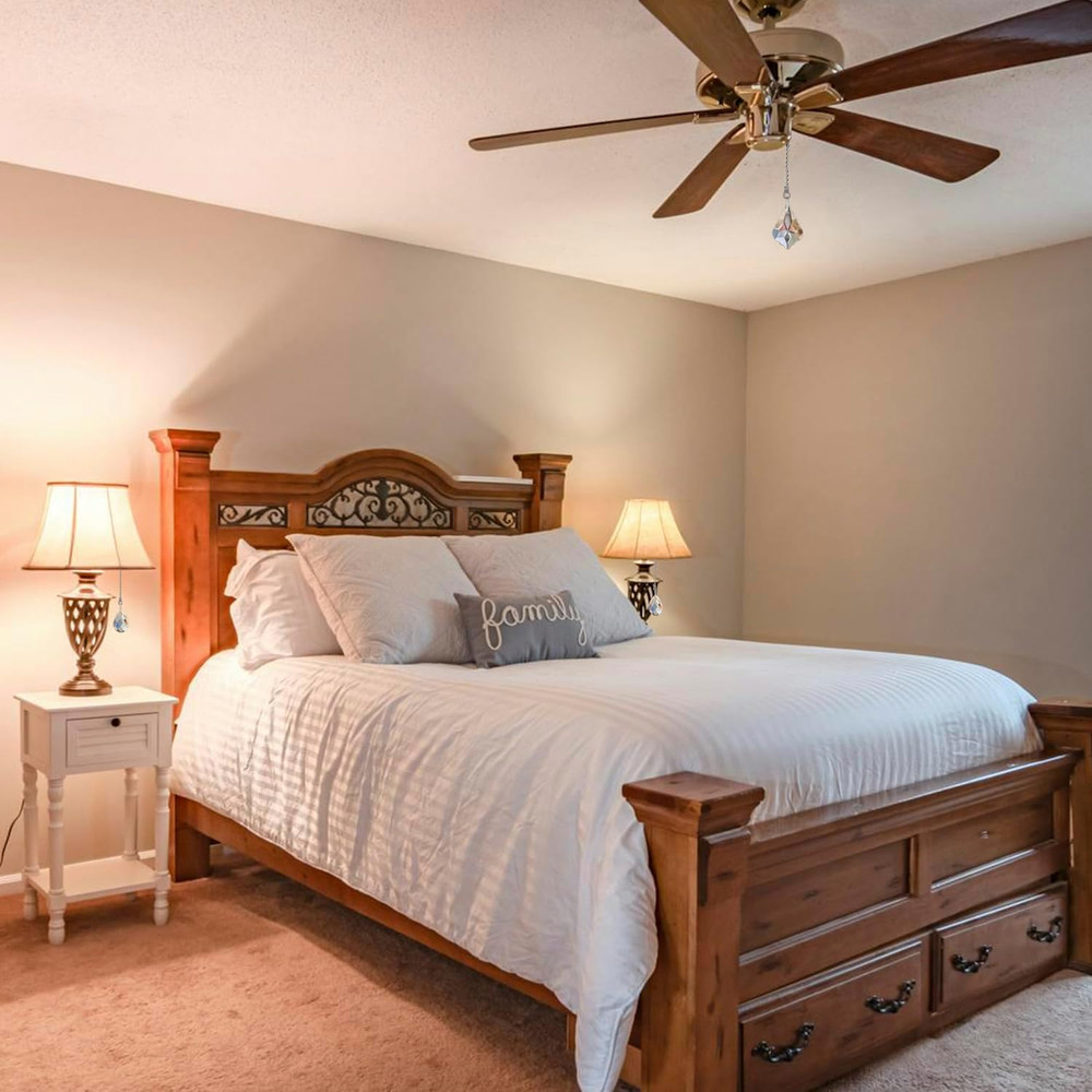 2PCS Crystal Ceiling Fan Pull Chain, Decorative Fan Pull Chain Pendant Extension