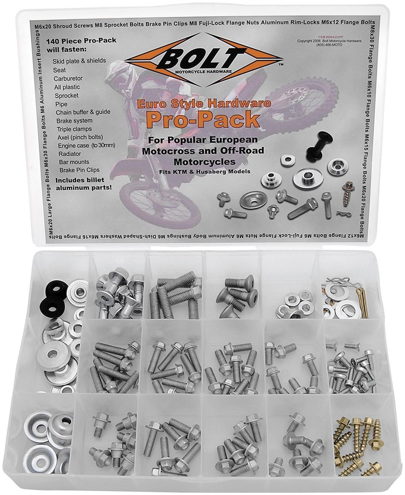 Bolt MC Hardware 2004-EUPP Euro Style Pro-Pack