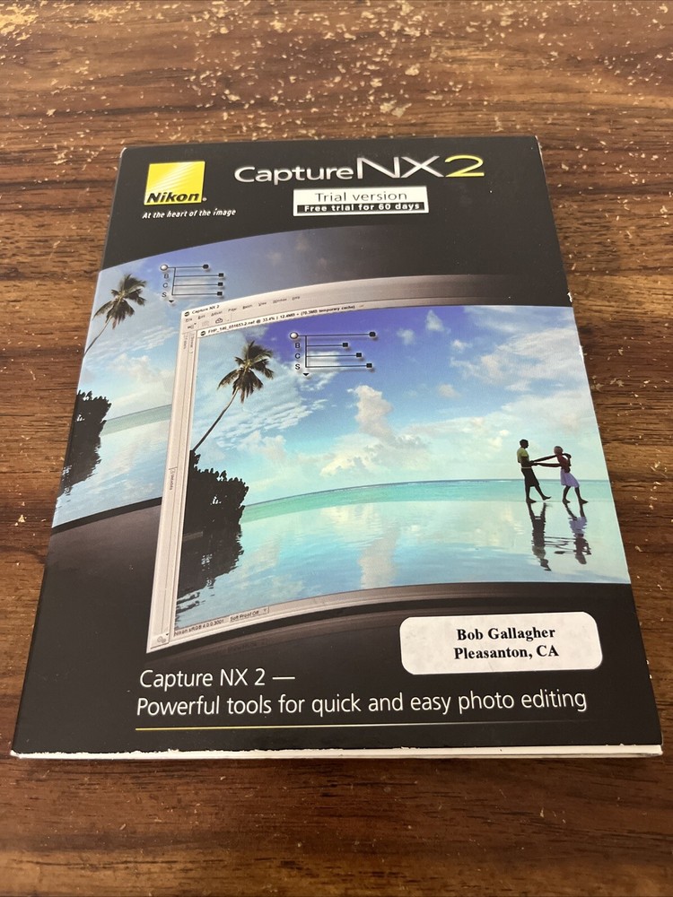 Nikon Capture NX 2 Camara Software CD Trial Version  Windows & Mac Computer