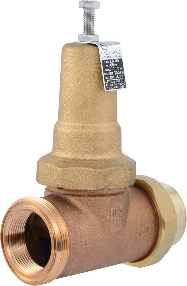 CASH ACME PVA41M-SUTH-60 Pressure Regulating Valve 1-1/2" Brass 70 PSI FNPT