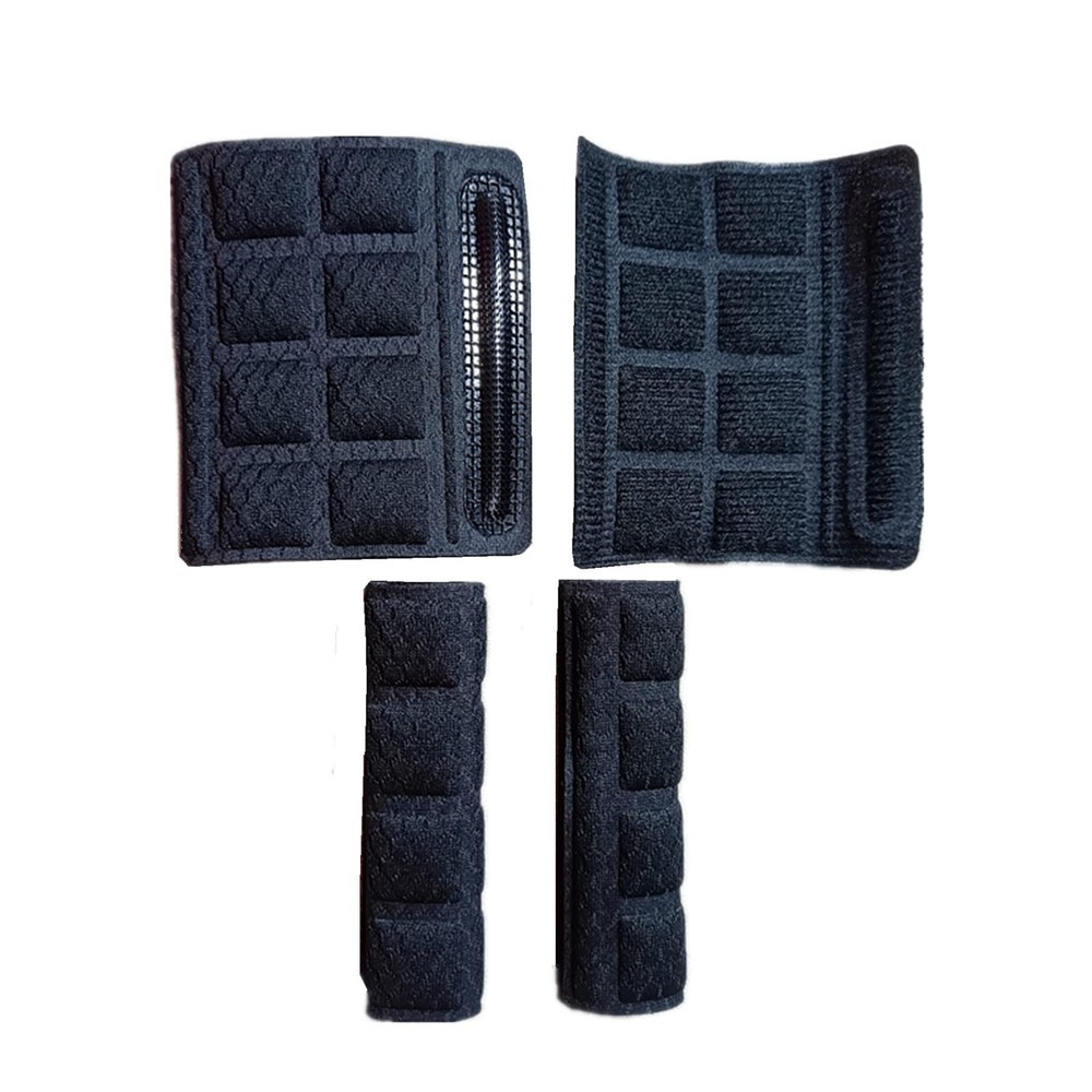 Universal Helmet Chin Pads Foam Sponge Straps Padding Replacement 4, Black