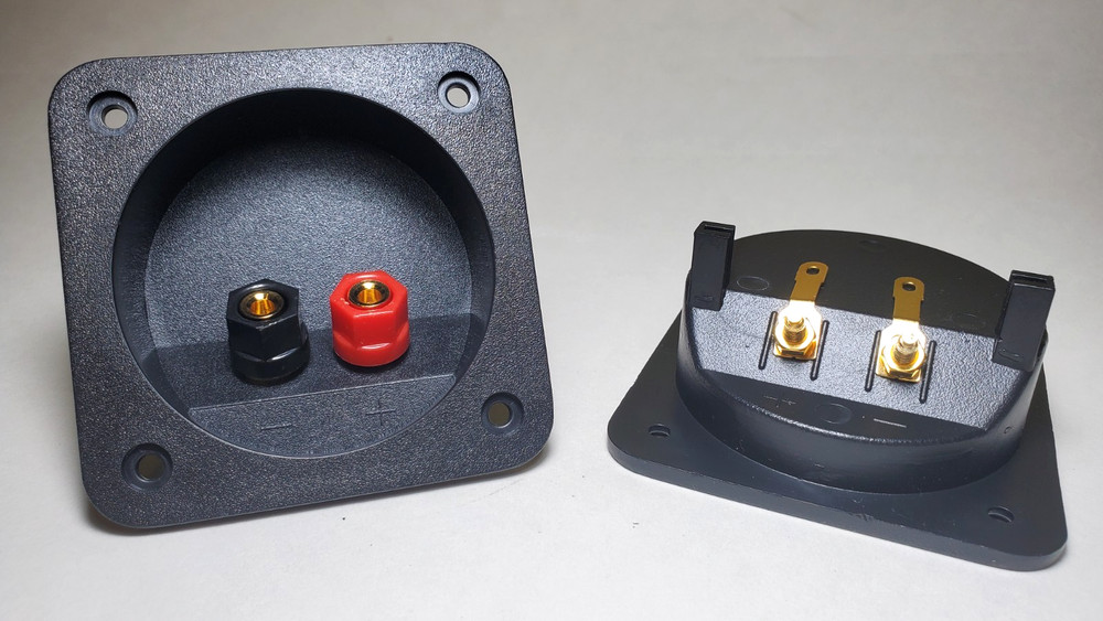 2-Pack High Quality Gold Plated Speaker Terminal Cup