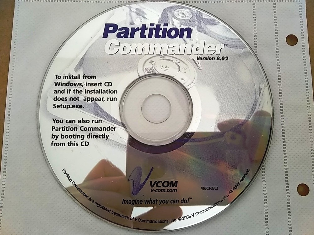 Partition Commander Version 8.0.2 by V-Com