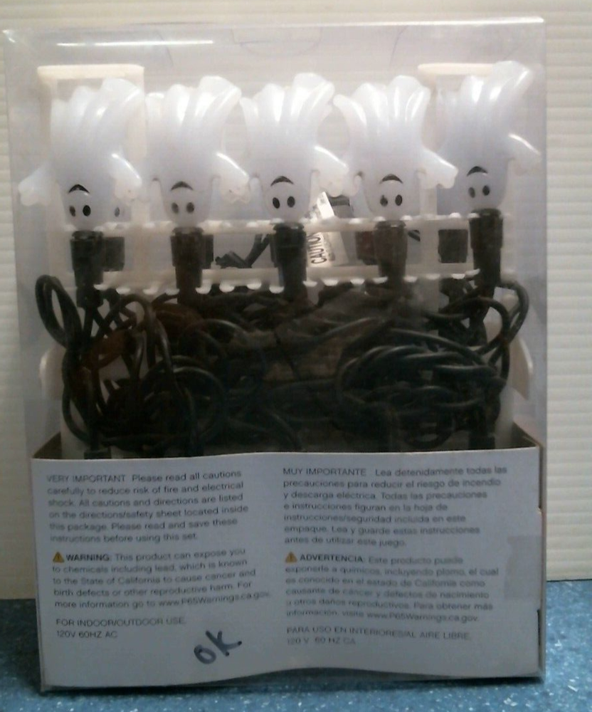 Celebrations White Ghost LED Light String (9736679) FS