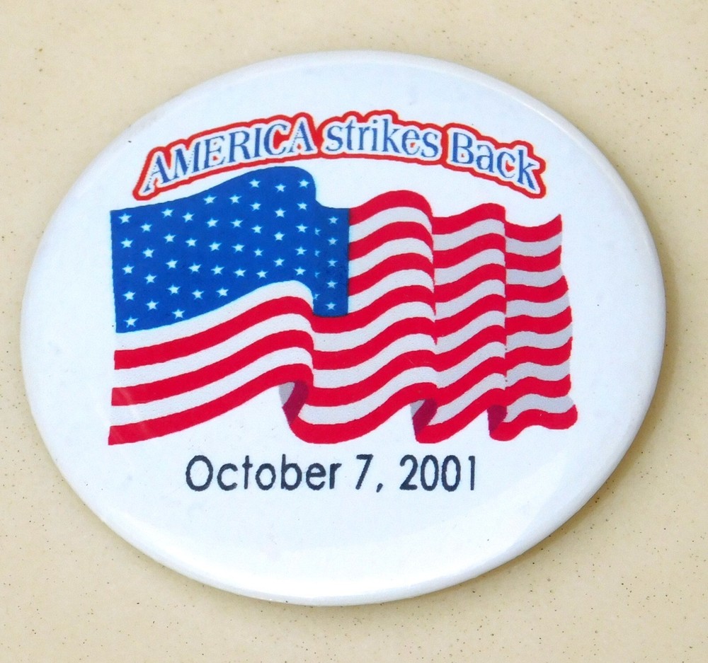RARE AMERICA STRIKES BACK October 7th 2001 Pin