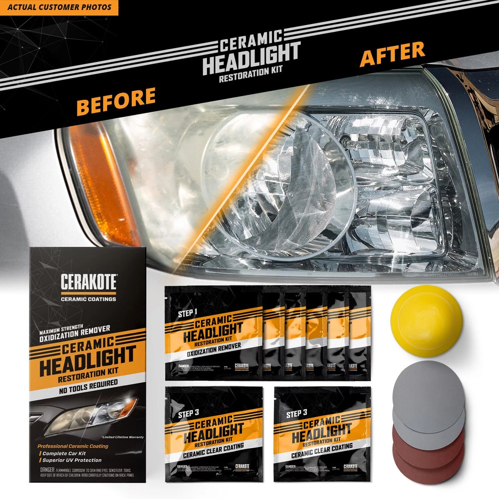 Cerakote Ceramic Headlight Restoration Kit not tools required