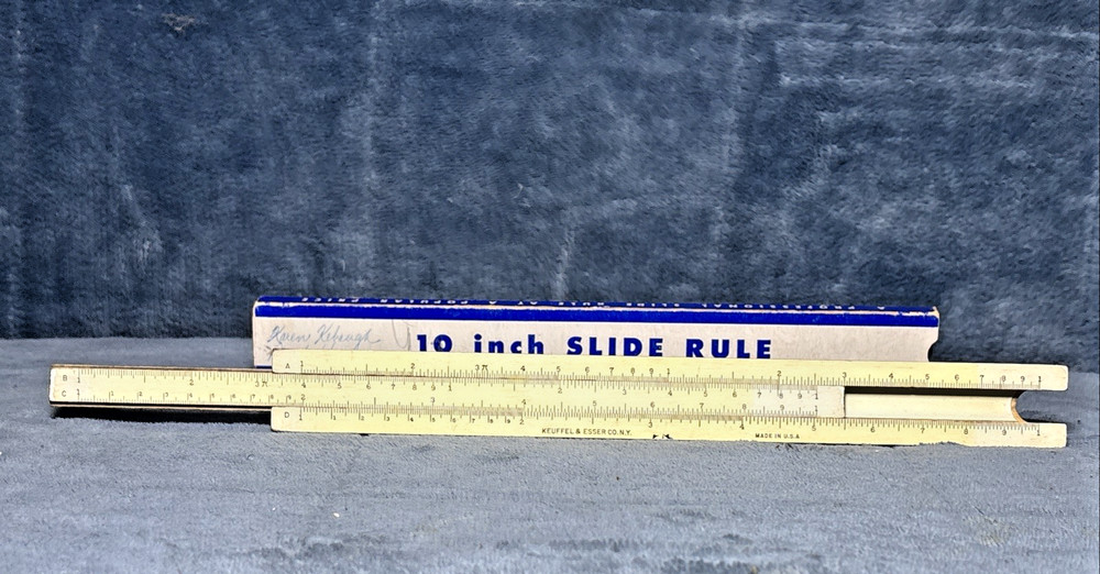 ENGINEERING INSTRUMENTS INC 10" SLIDE RULE W/ BOX