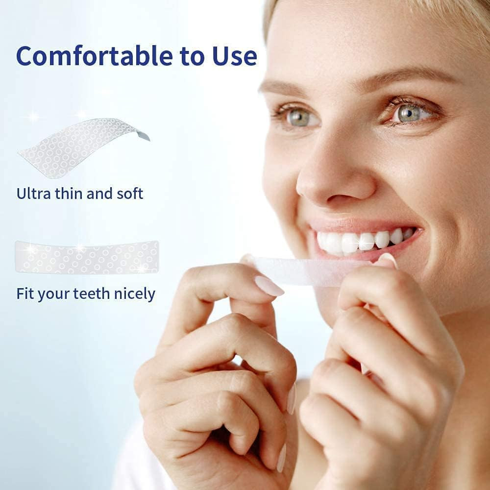 Teeth Whitening Strips, 28 Pcs Whitening Strips for Teeth Sensitive, Effective a