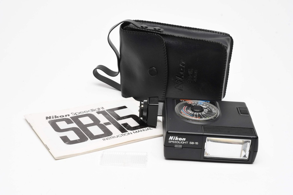 Nikon SB-15 compact flash w/case, diffuser, Tested, Great!