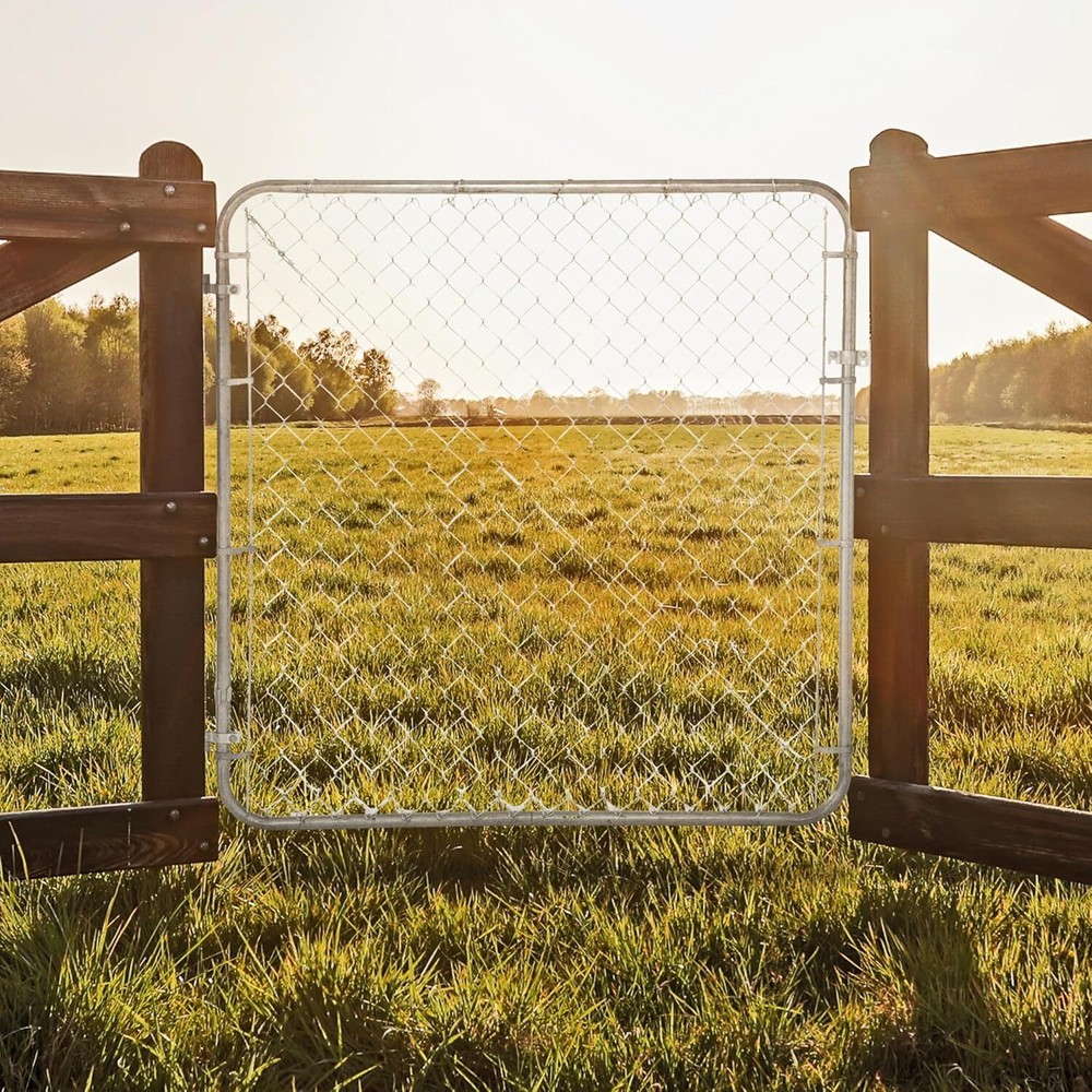 Adjust-A-Gate Chain Link Fence Gate w/Round Frame, CL 013629