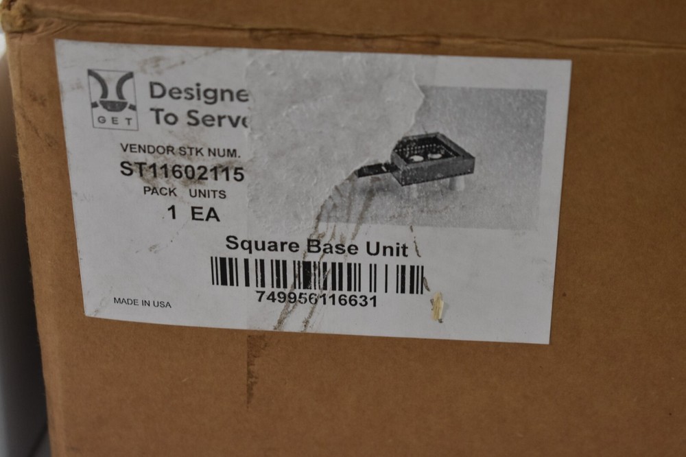 Strata Square Base Unit For Round Insert 16.5" x 16.5" x 5.25" w Protective Case