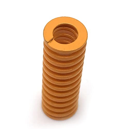 8mm OD 20mm Long Light Load Compression Mould Die Spring Yellow Compression